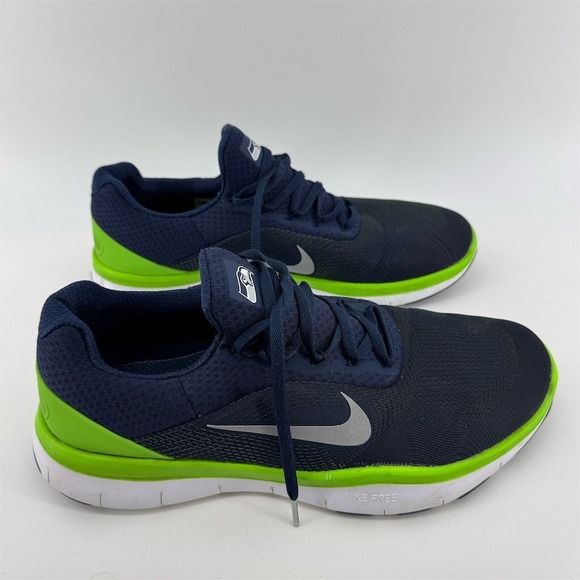 Nike Free Trainer V7 Men's Shoes Multicolor Size 11.5 Seahawks Theme - Picture 1 of 9